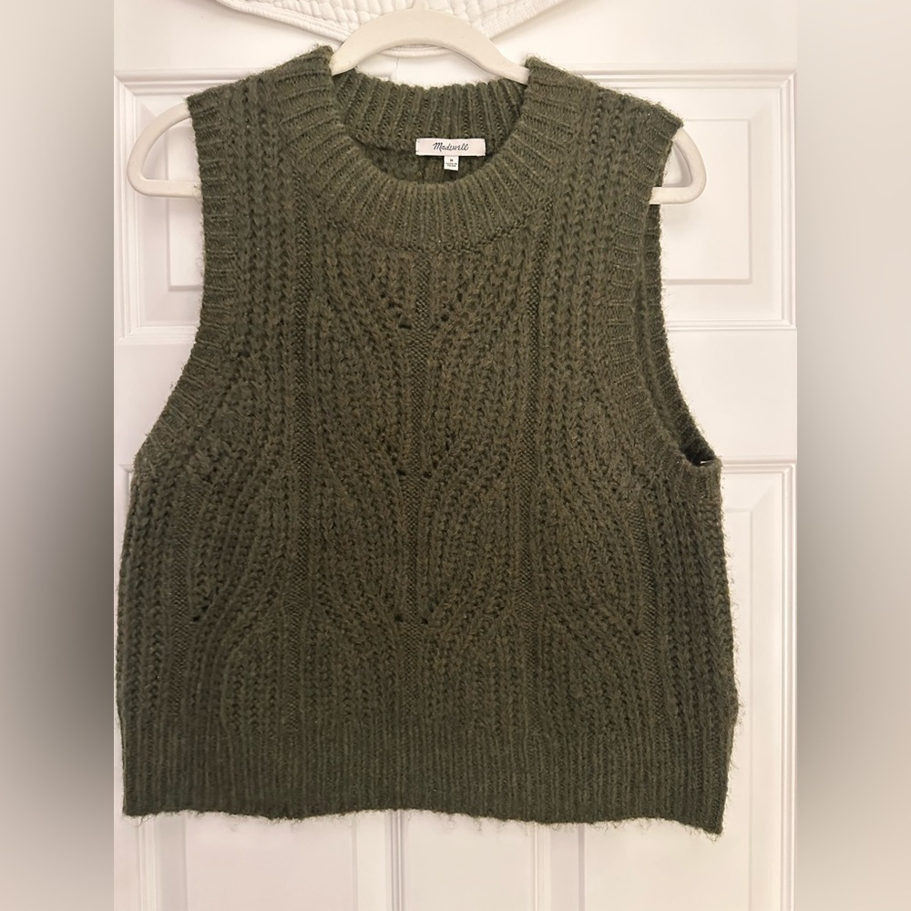 Madewell Sage Green Women's Sweater Vest